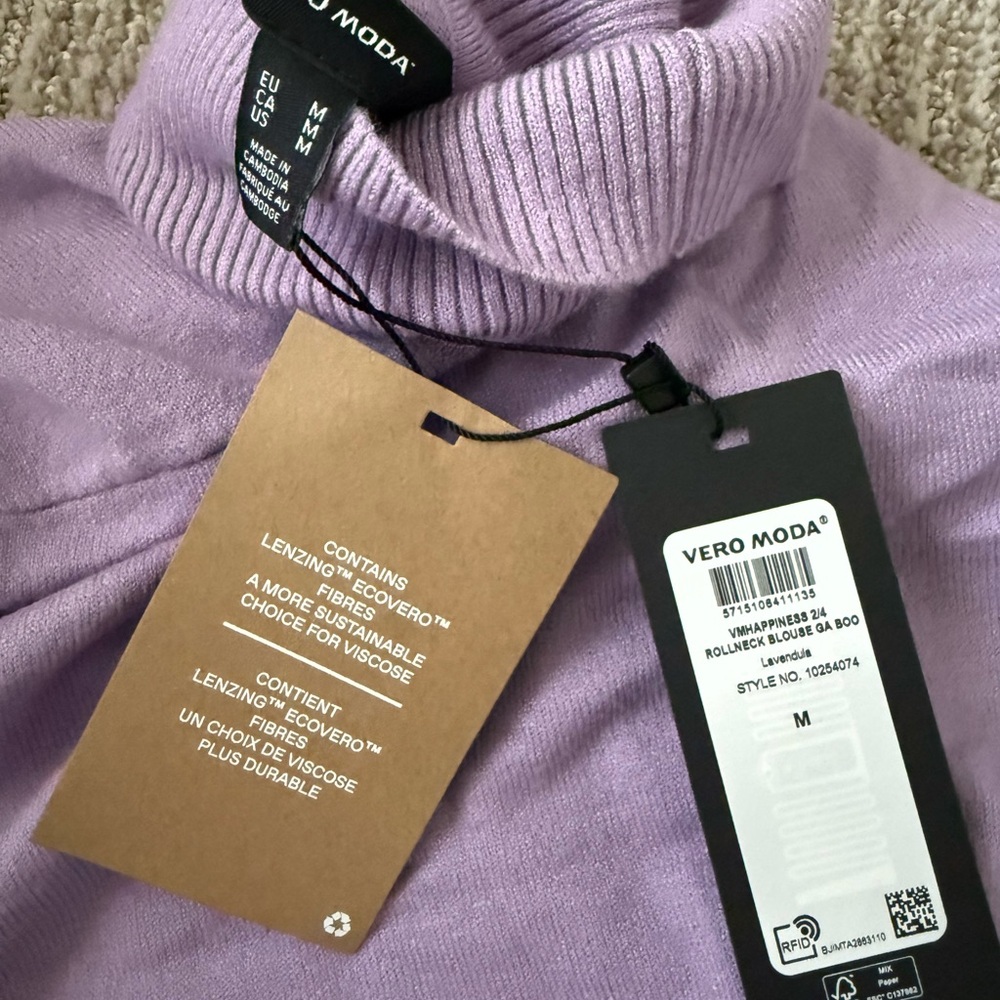 Vero Moda Lilac Turtleneck Sweater